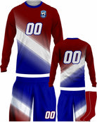 SportUniform Gazal Sublimated L/S Soccer Uniform, color: Maroon
