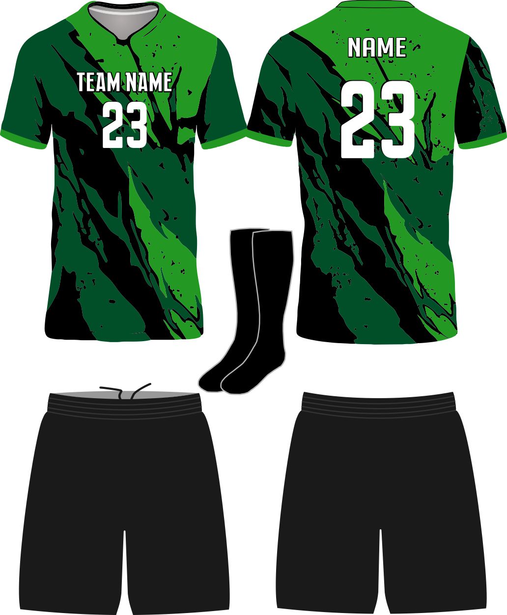 SportUniform Rebel Sublimated Soccer Uniform, color: Kelly