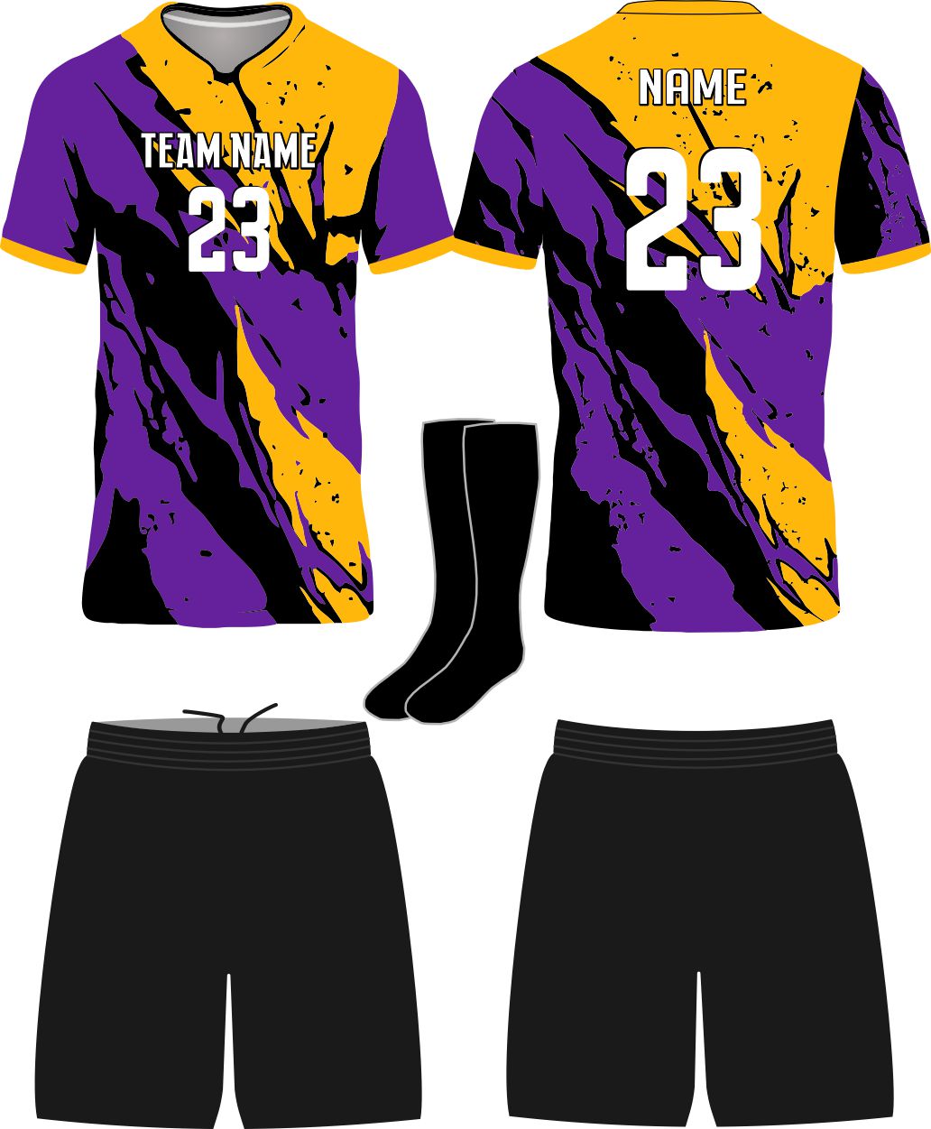 SportUniform Rebel Sublimated Soccer Uniform, color: Purple
