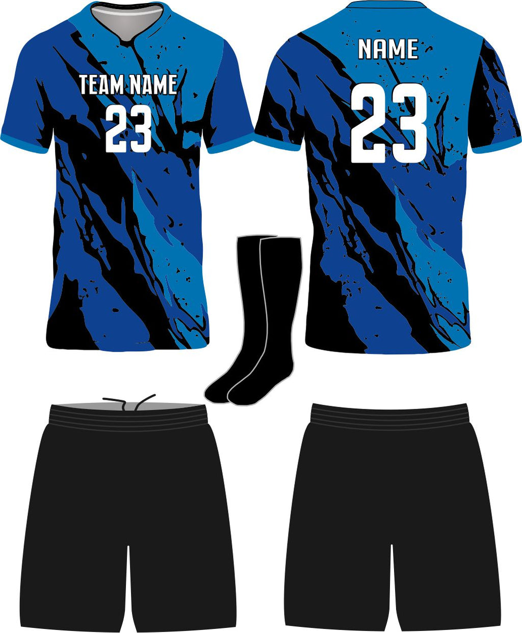 SportUniform Rebel Sublimated Soccer Uniform, color: Royal