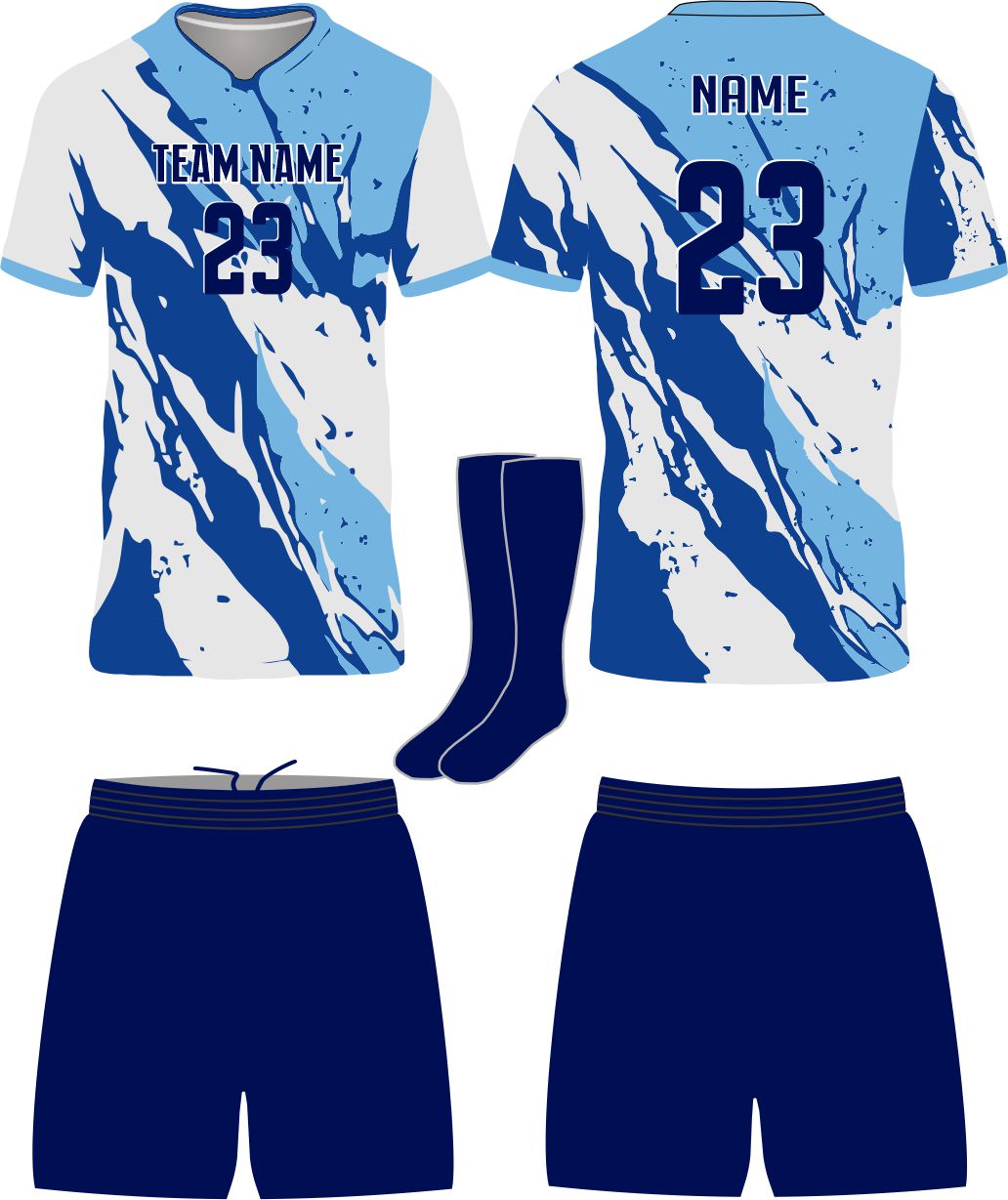 SportUniform Rebel Sublimated Soccer Uniform, color: Light Blue