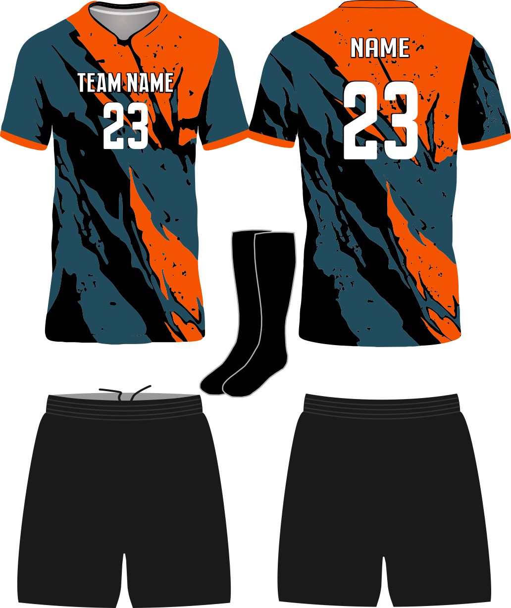 SportUniform Rebel Sublimated Soccer Uniform, color: Orange
