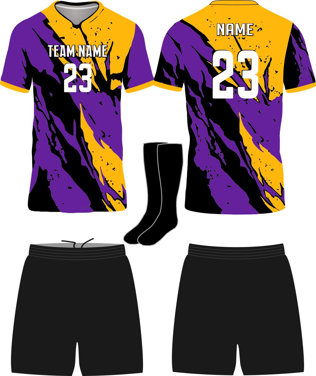 SportUniform Rebel Sublimated Soccer Uniform, color: Purple