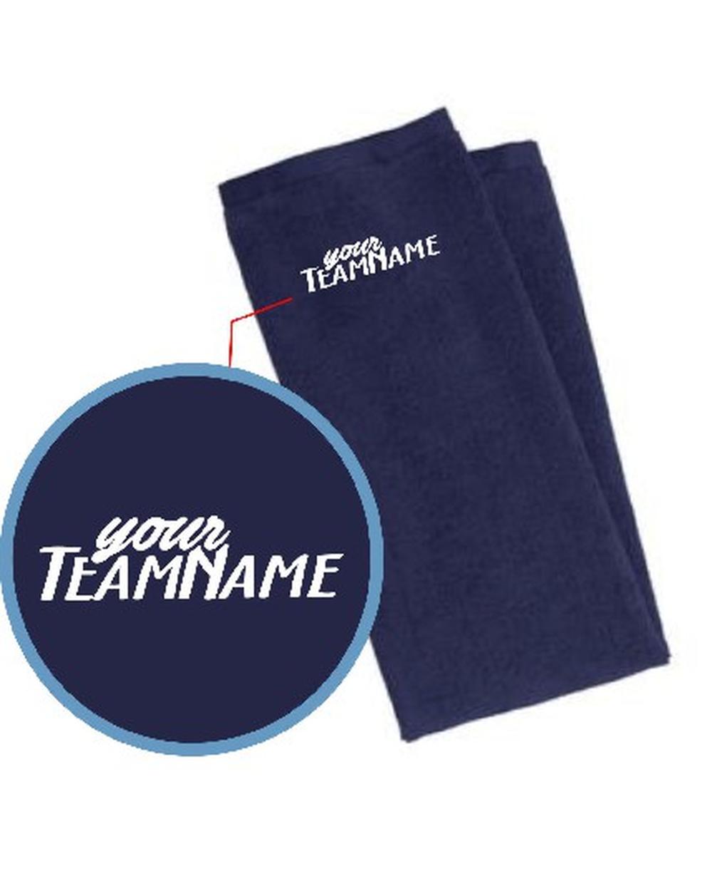 Port Authority Microfiber Golf Custom Towel, color: True Navy
