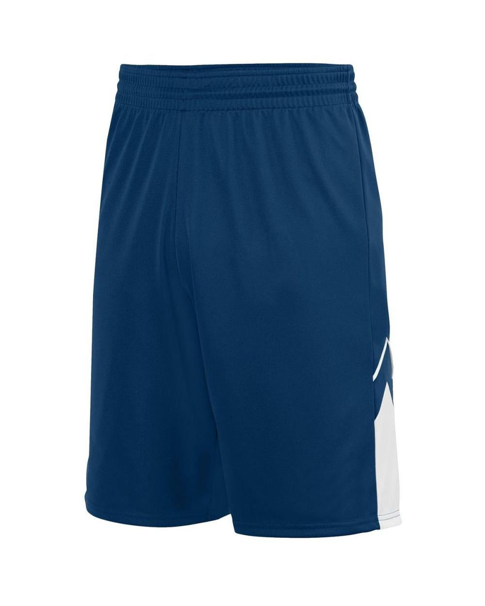 Augusta Men's Alley-Oop Reversible Basketball Short, color: Navy/White