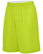 Augusta Alley-Oop Reversible Basketball Short, color: Lime/White