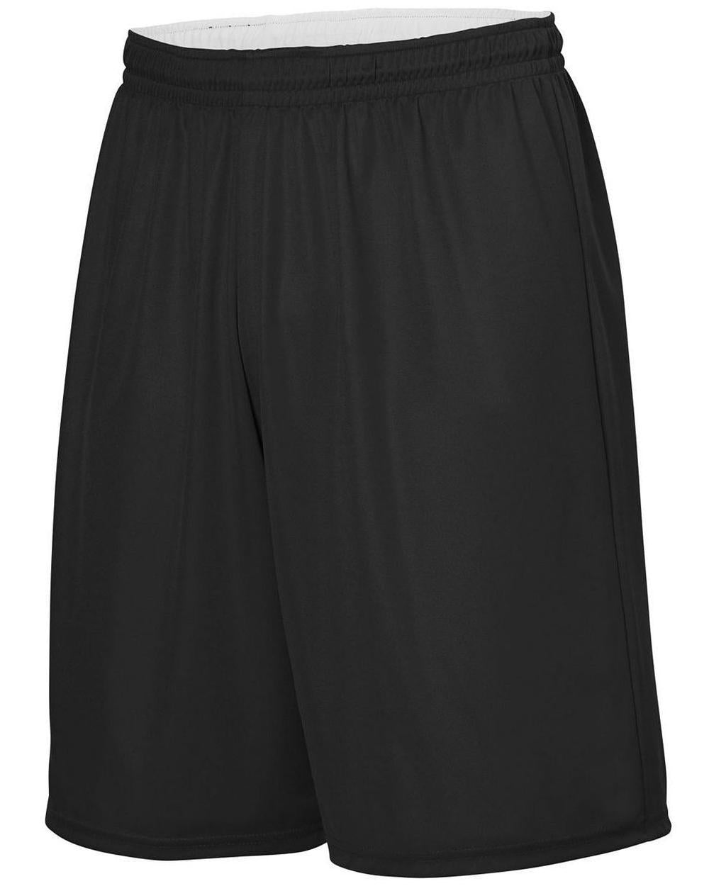 Augusta Men's Alley-Oop Reversible Basketball Short, color: Black/White