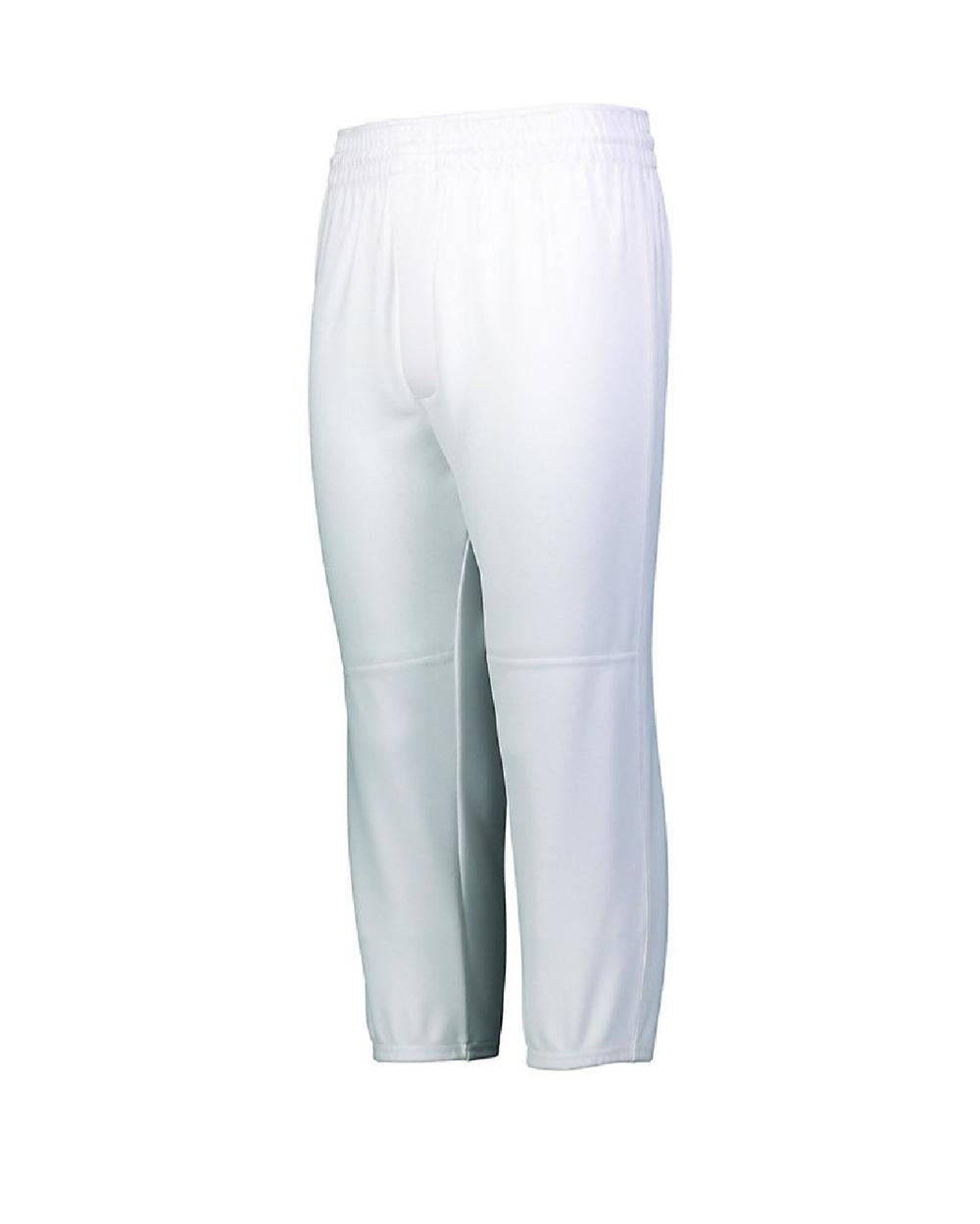 Augusta Men's Pull-Up Baseball Pant, color: White