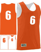 Augusta Wicking Rev Numbered Basketball Jersey, color: Orange/White