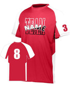 Augusta Cutter Custom Cross-Training Jersey, color: Red/White