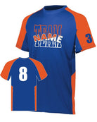 Augusta Cutter Custom Cross-Training Jersey, color: Royal/Orange