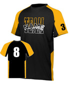 Augusta Cutter Custom Cross-Training Jersey, color: Black/Gold