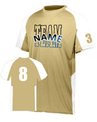 Augusta Cutter Custom Cross-Training Jersey, color: Vegas Gold/White