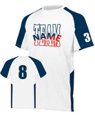 Augusta Cutter Custom Cross-Training Jersey, color: White/Navy