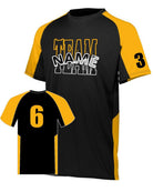 Augusta Cutter Custom Cross-Training Jersey, color: Black/Gold