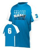 Augusta Cutter Custom Cross-Training Jersey, color: Power Blue/White