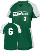Augusta Cutter Custom Softball Jersey, color: Dark Green/White