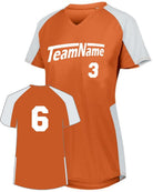 Augusta Cutter Custom Softball Jersey, color: Orange/White