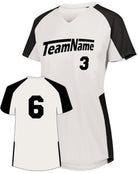 Augusta Cutter Custom Softball Jersey, color: White/Black