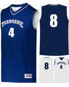 Augusta Prime Reversible Custom Basketball Jersey, color: Navy/White