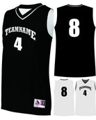 Augusta Prime Reversible Custom Basketball Jersey, color: Black/White