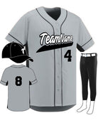 Augusta Custom Slugger Baseball Uniform, color: Silver/Black
