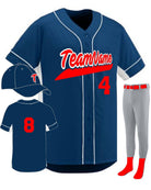 Augusta Custom Slugger Baseball Uniform, color: Navy/White