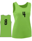 Augusta Value Training Numbered Basketball Jersey, color: Lime