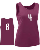 Augusta Value Training Numbered Basketball Jersey, color: Maroon