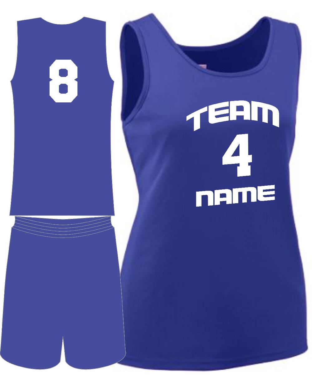Augusta Women's Custom Value Training Basketball Uniform, color: Purple