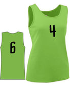 Augusta Value Training Numbered Basketball Jersey, color: Lime