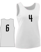 Augusta Value Training Numbered Basketball Jersey, color: White