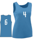 Augusta Value Training Numbered Basketball Jersey, color: Columbia Blue