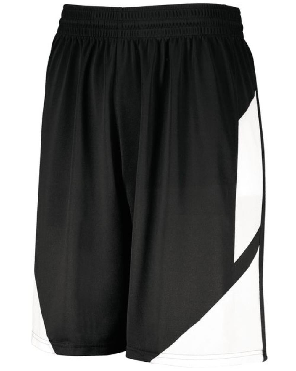 Augusta Youth Step-Back Basketball Short, color: Black/White