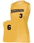 Augusta Attain Wicking Sleeveless Custom Cross-Training Jersey, color: Gold