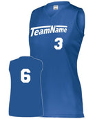 Augusta Attain Wicking Sleeveless Custom Cross-Training Jersey, color: Royal