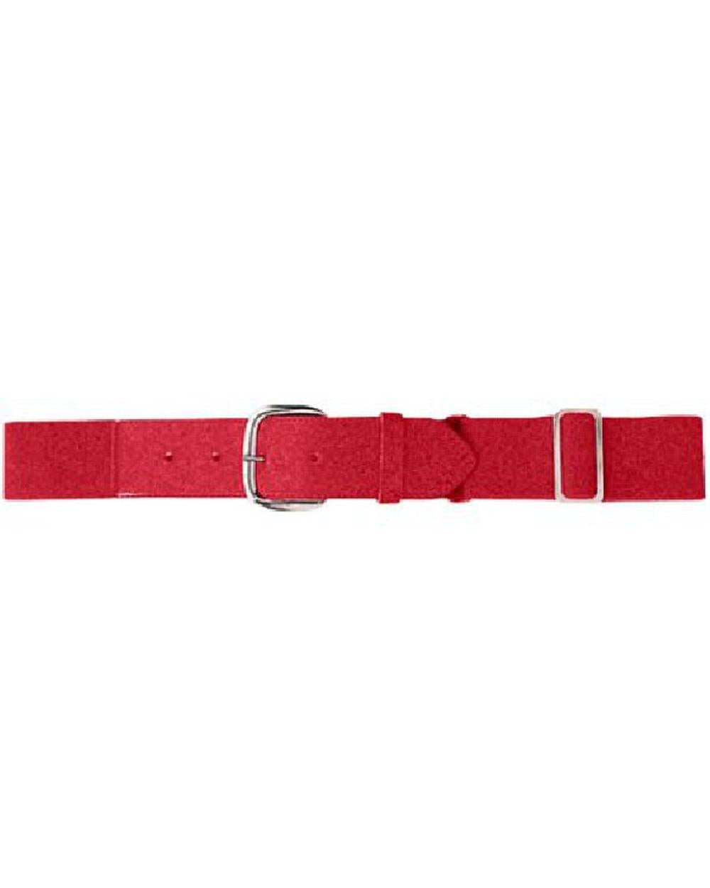 Augusta Men's Elastic Pro Baseball Belt, color: Red