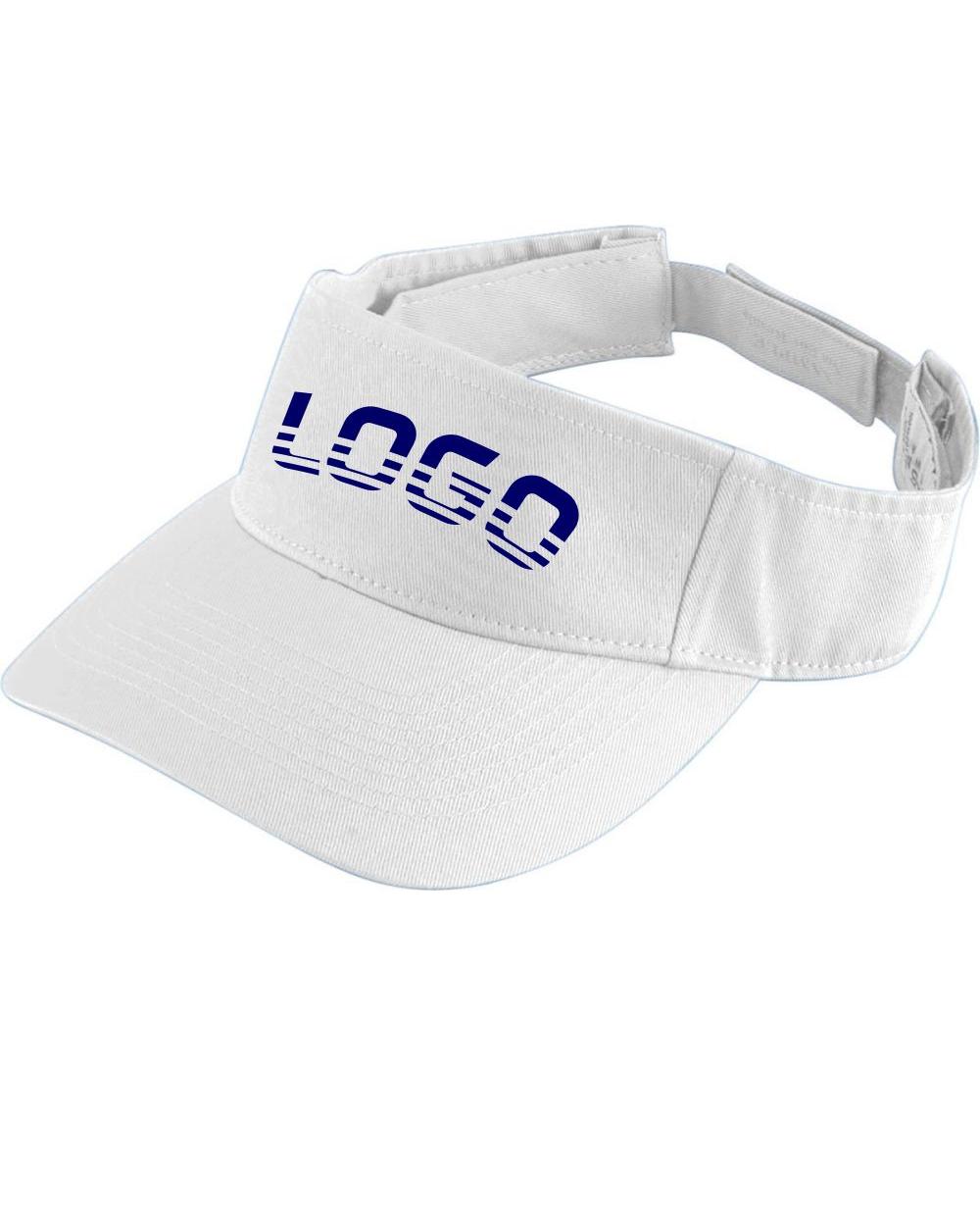 Augusta Sport-Twill Custom Visor, color: White