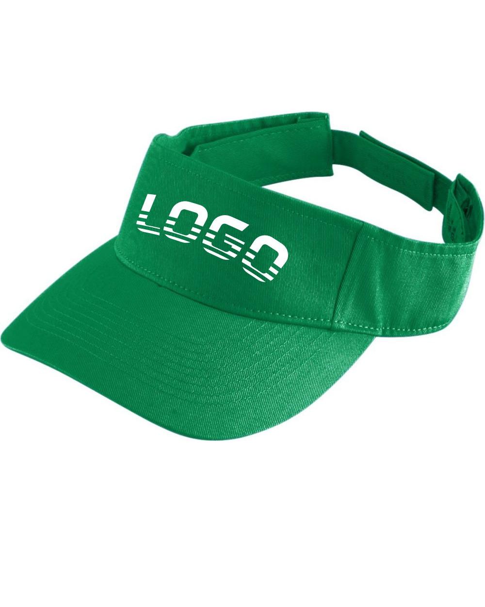 Augusta Youth Sport-Twill Custom Visor, color: Kelly