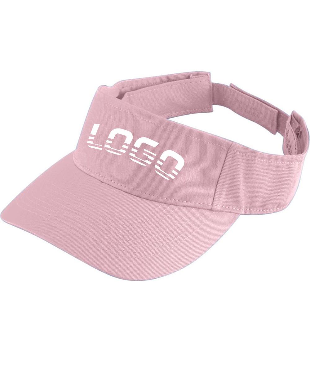 Augusta Youth Sport-Twill Custom Visor, color: Light Pink