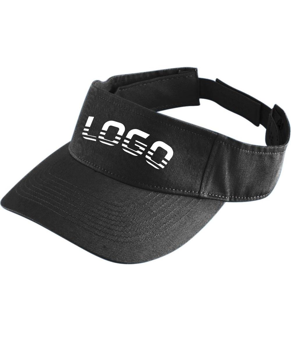 Augusta Youth Sport-Twill Custom Visor, color: Black
