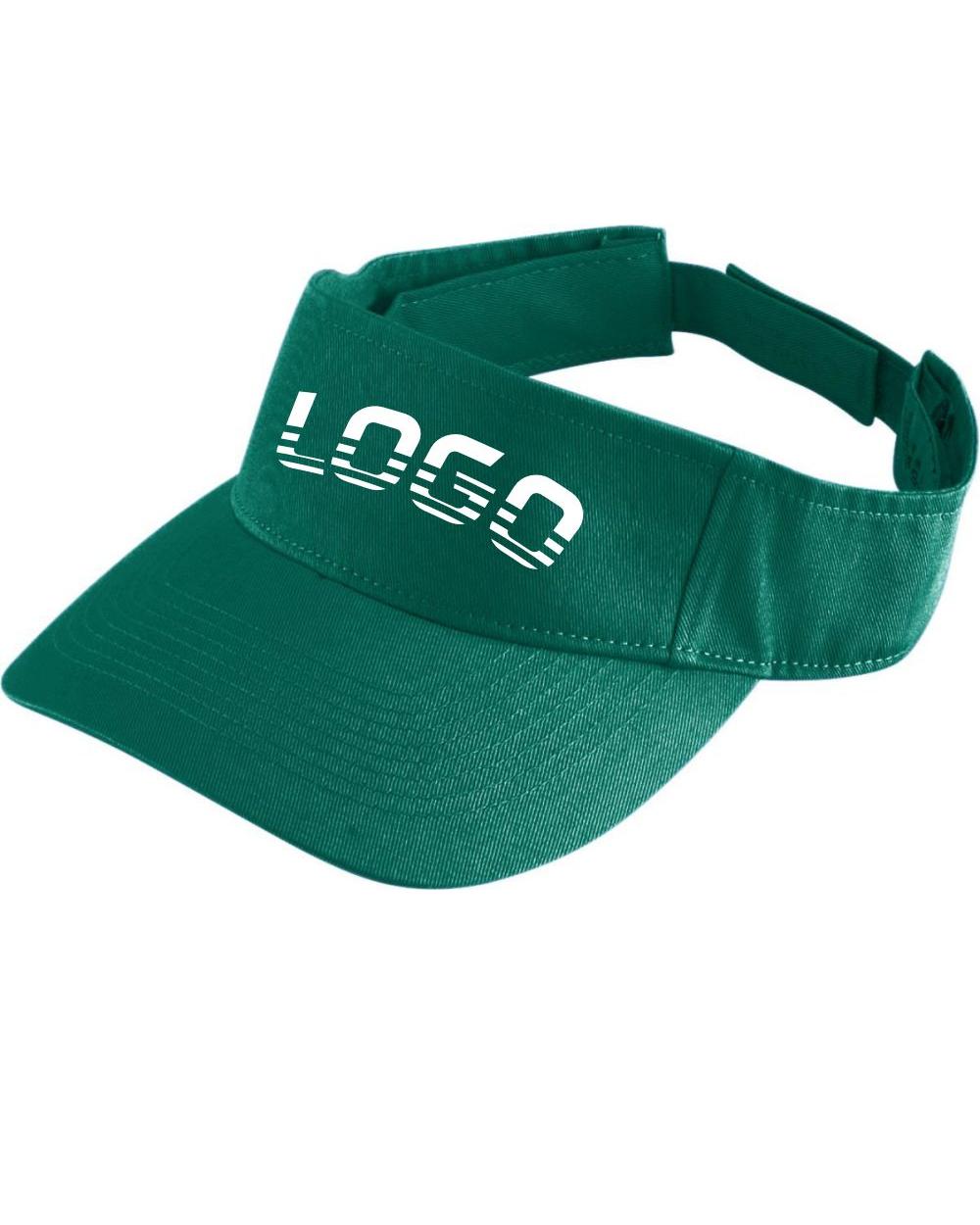 Augusta Youth Sport-Twill Custom Visor, color: Dark Green