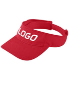 Augusta Athletic Mesh Custom Visor, color: Red