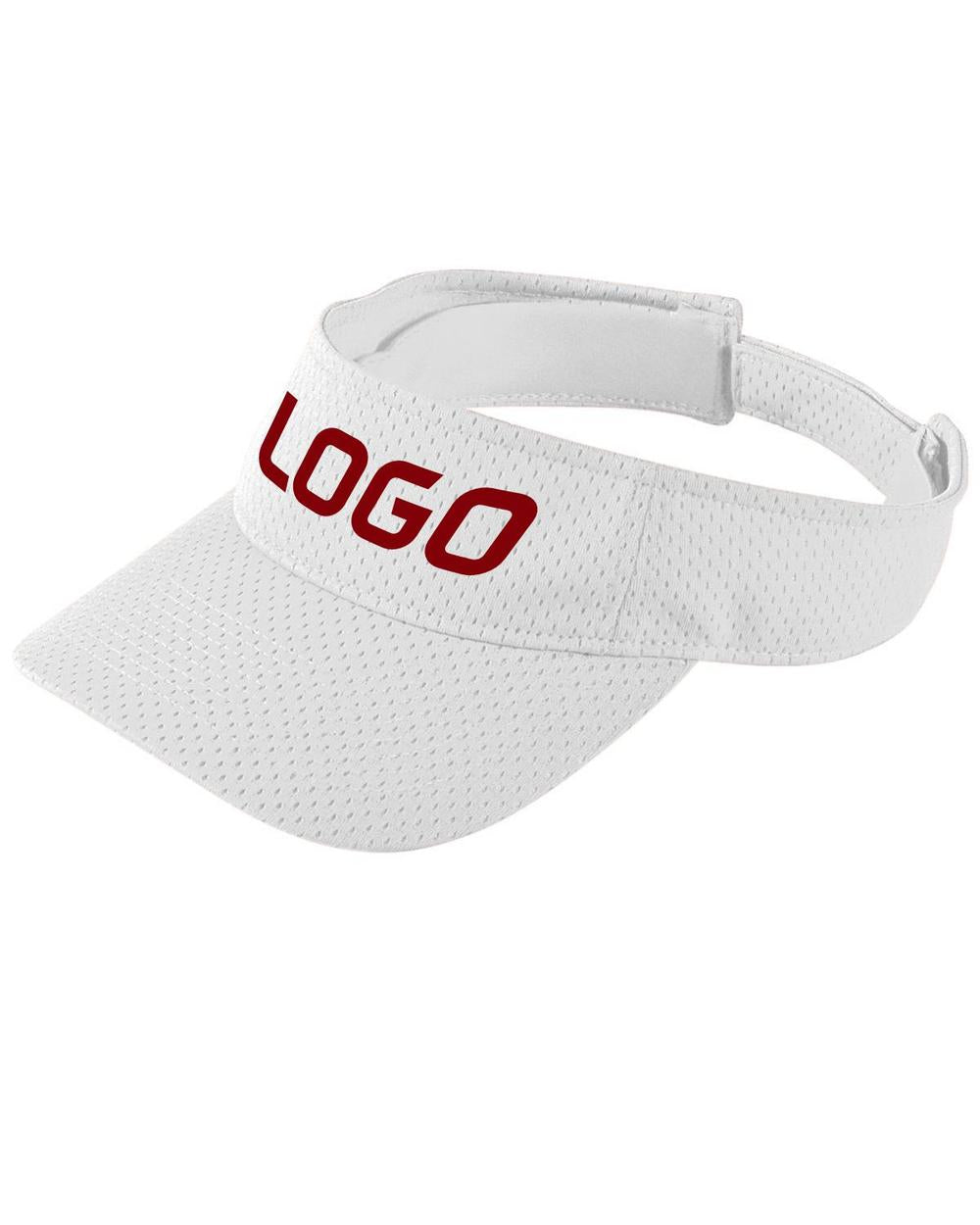 Augusta Athletic Mesh Custom Visor, color: White