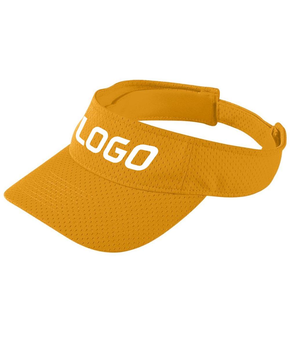 Augusta Youth Athletic Mesh Custom Visor, color: Gold