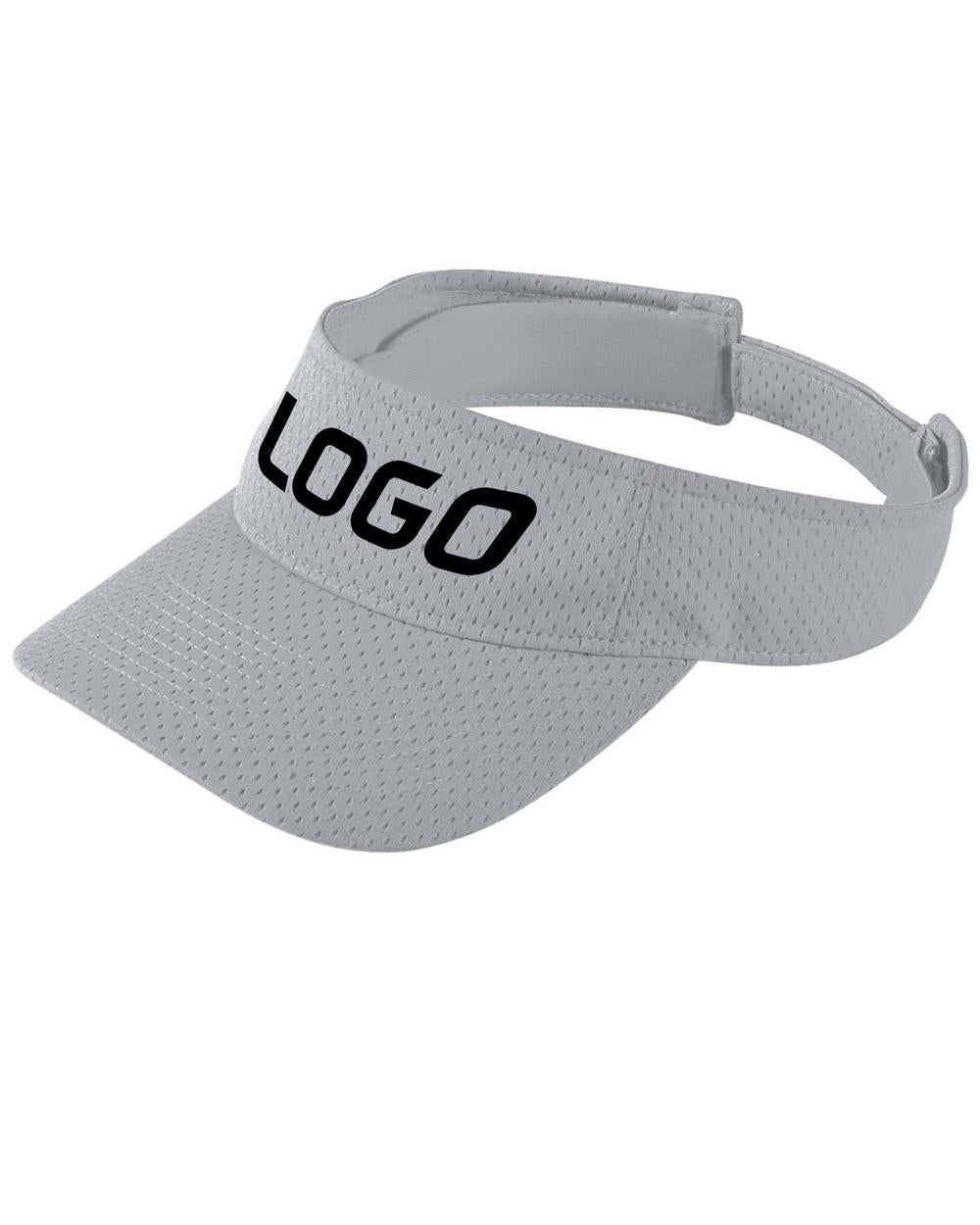 Augusta Youth Athletic Mesh Custom Visor, color: Silver Grey