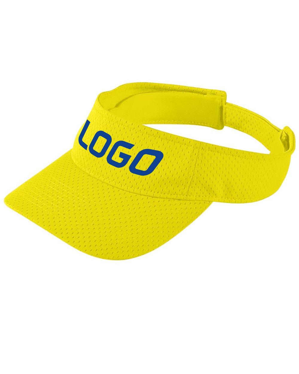 Augusta Athletic Mesh Custom Visor, color: Power Yellow