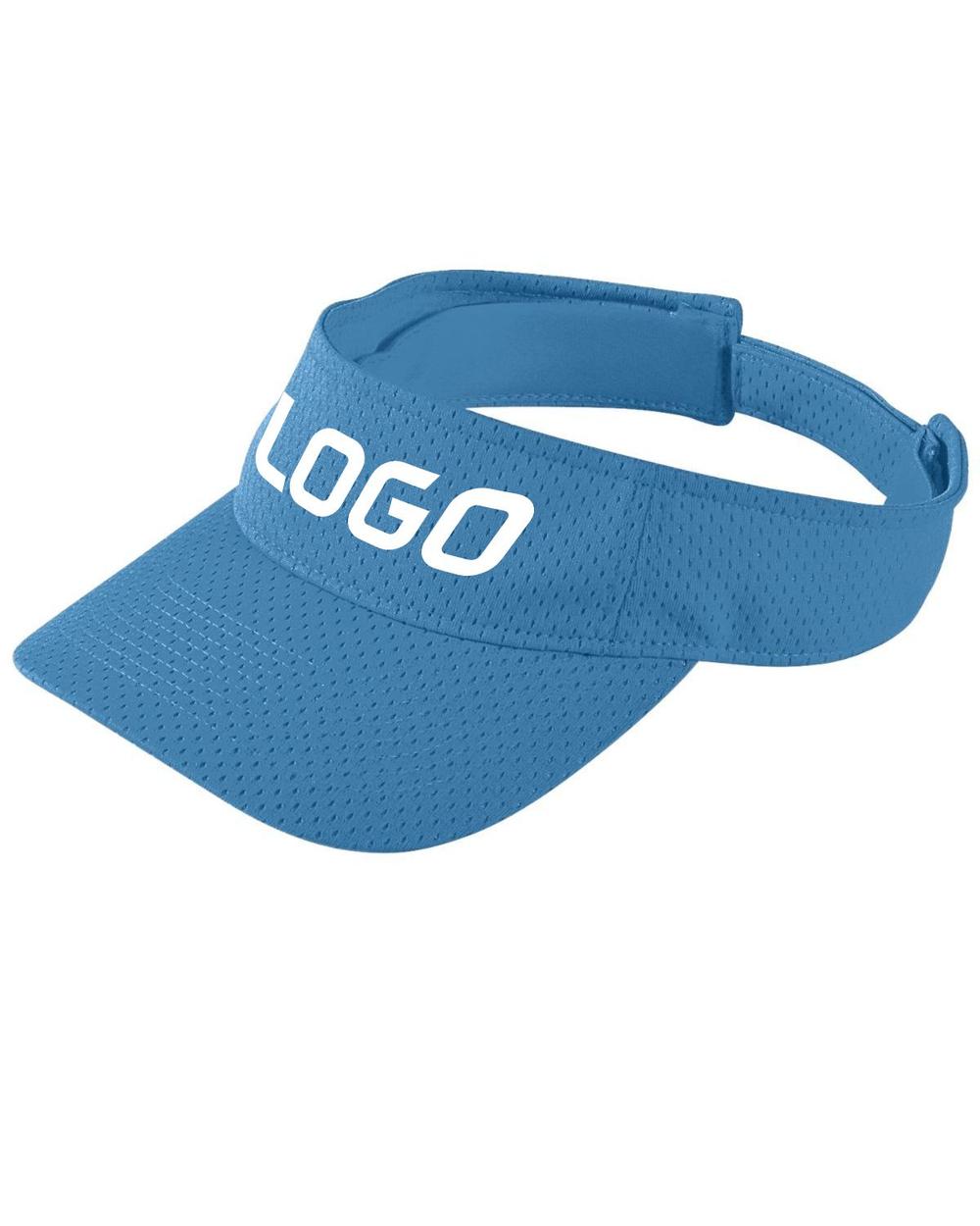 Augusta Youth Athletic Mesh Custom Visor, color: Columbia Blue