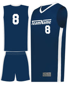 Augusta Match-Up Custom Basketball Uniform, color: Navy/White