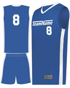 Augusta Match-Up Custom Basketball Uniform, color: Royal/White